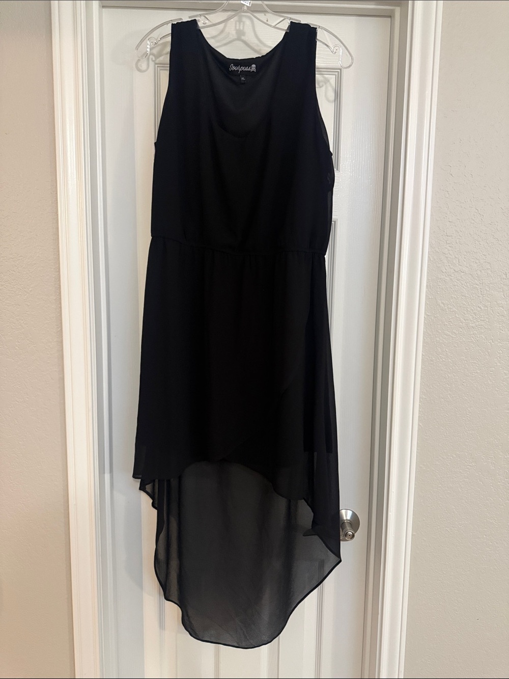 Sourpuss Black Sleeveless High-Low Dress